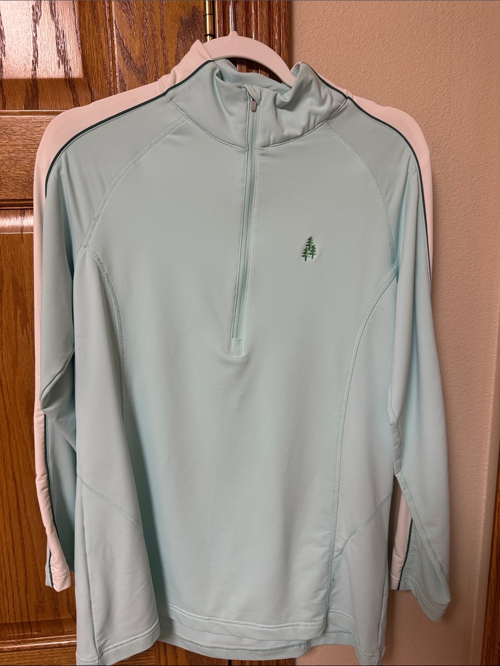 Peter Millar Light Mint Quarter-Zip Pullover
